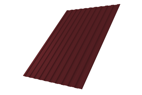 Профнастил С8А 0,45 Drap RAL 3005 красное вино